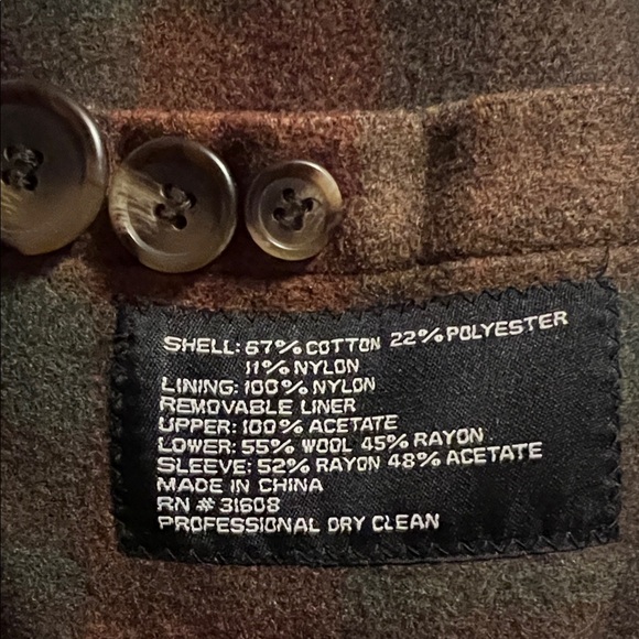 Joseph A Banks mens trenchcoat olive green removeable liner raincoat classic. - Picture 6 of 8